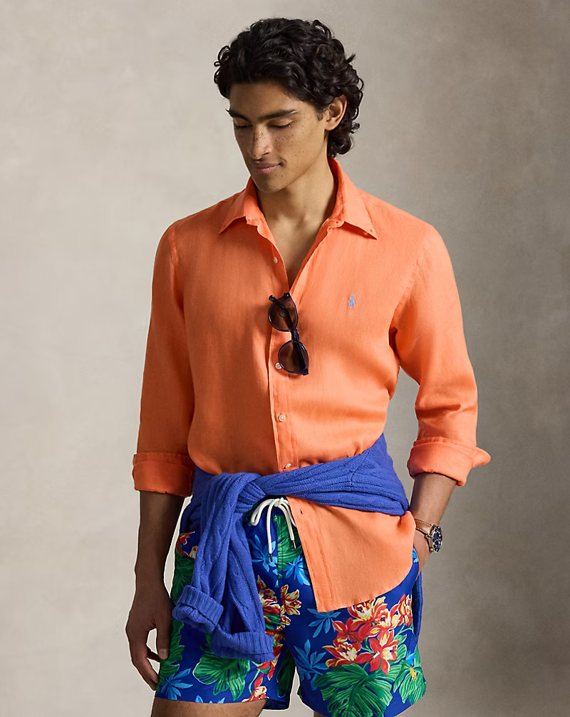 POLO RALPH LAUREN - Custom Fit Linen Shirt