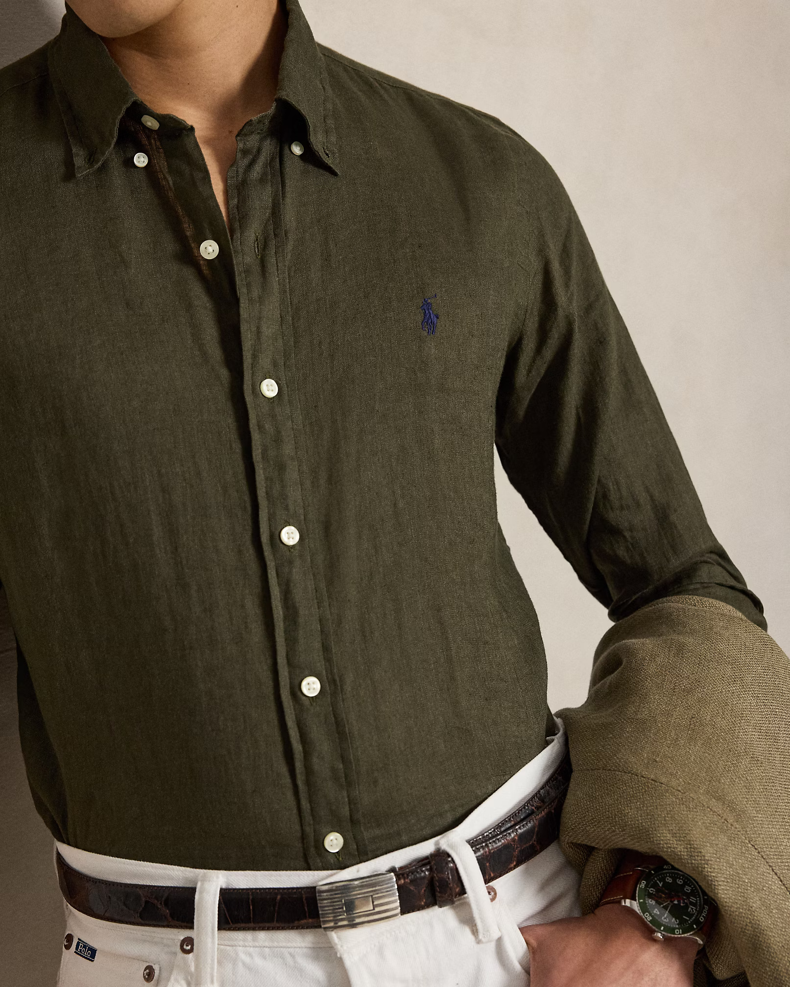 POLO RALPH LAUREN - Custom Fit Linen Shirt
