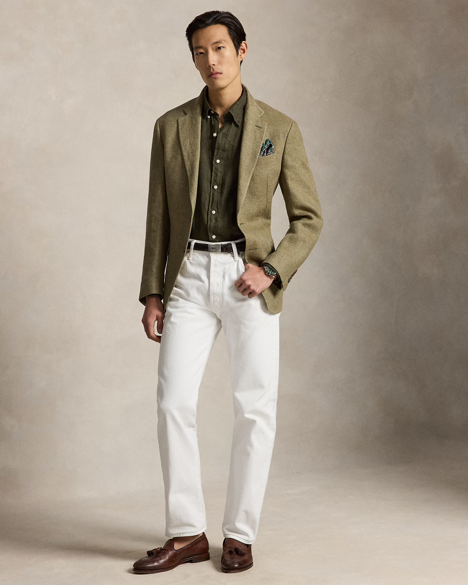 POLO RALPH LAUREN - Custom Fit Linen Shirt