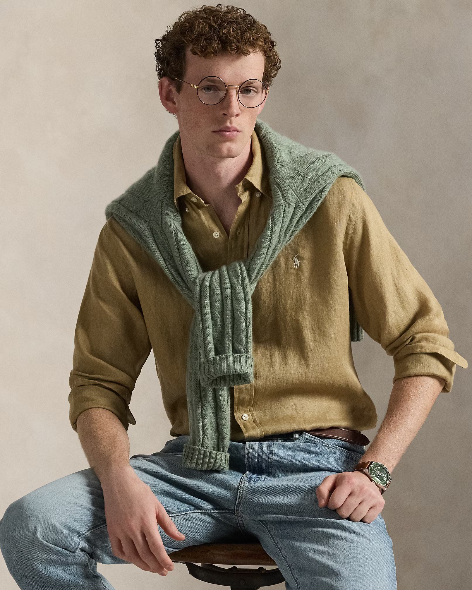 POLO RALPH LAUREN - Custom Fit Linen Shirt