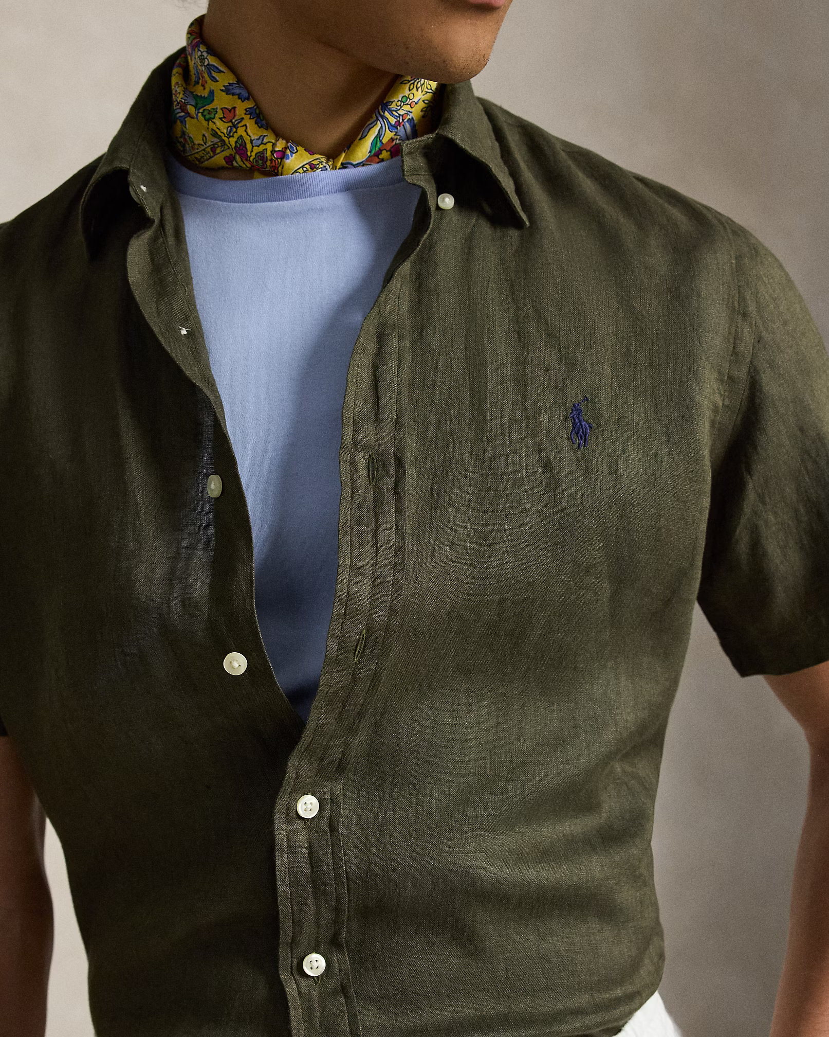 POLO RALPH LAUREN - Custom Fit Linen Shirt