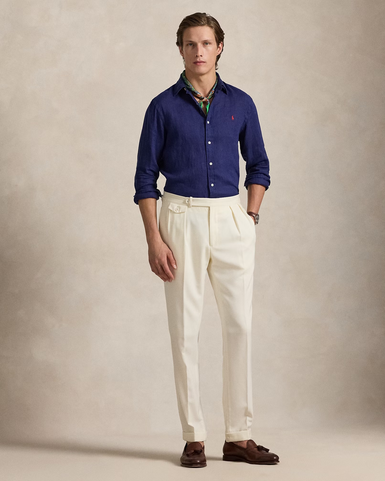 POLO RALPH LAUREN - Slim Fit Linen Shirt