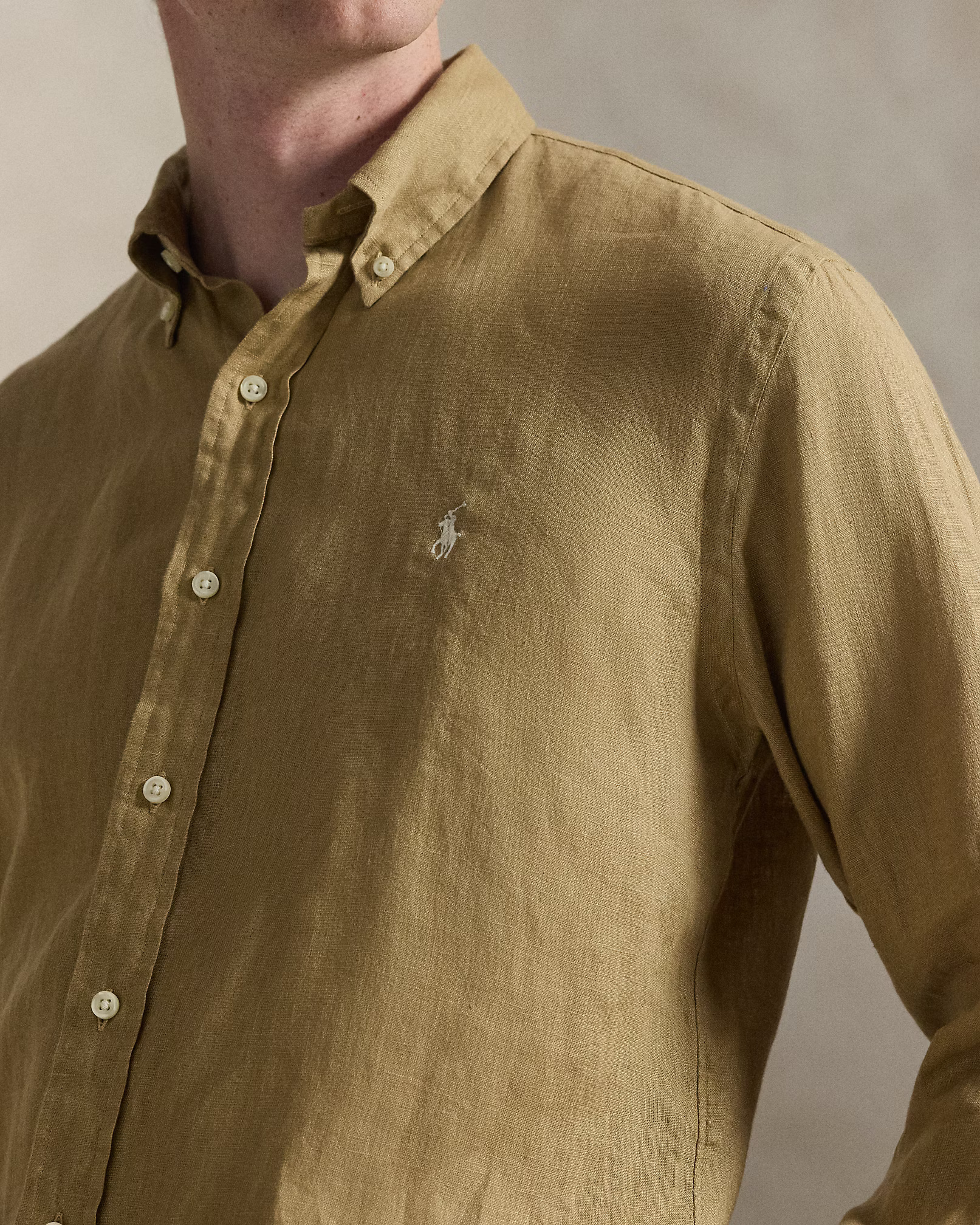 POLO RALPH LAUREN - Slim Fit Linen Shirt