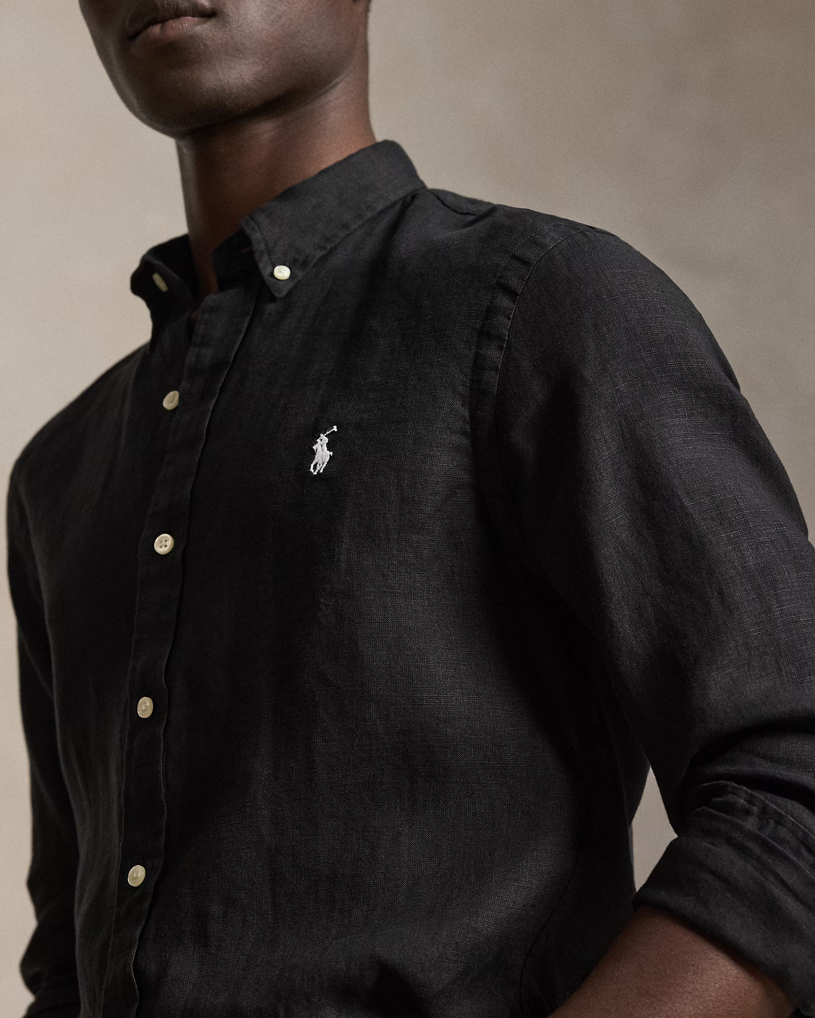 POLO RALPH LAUREN - Slim Fit Linen Shirt