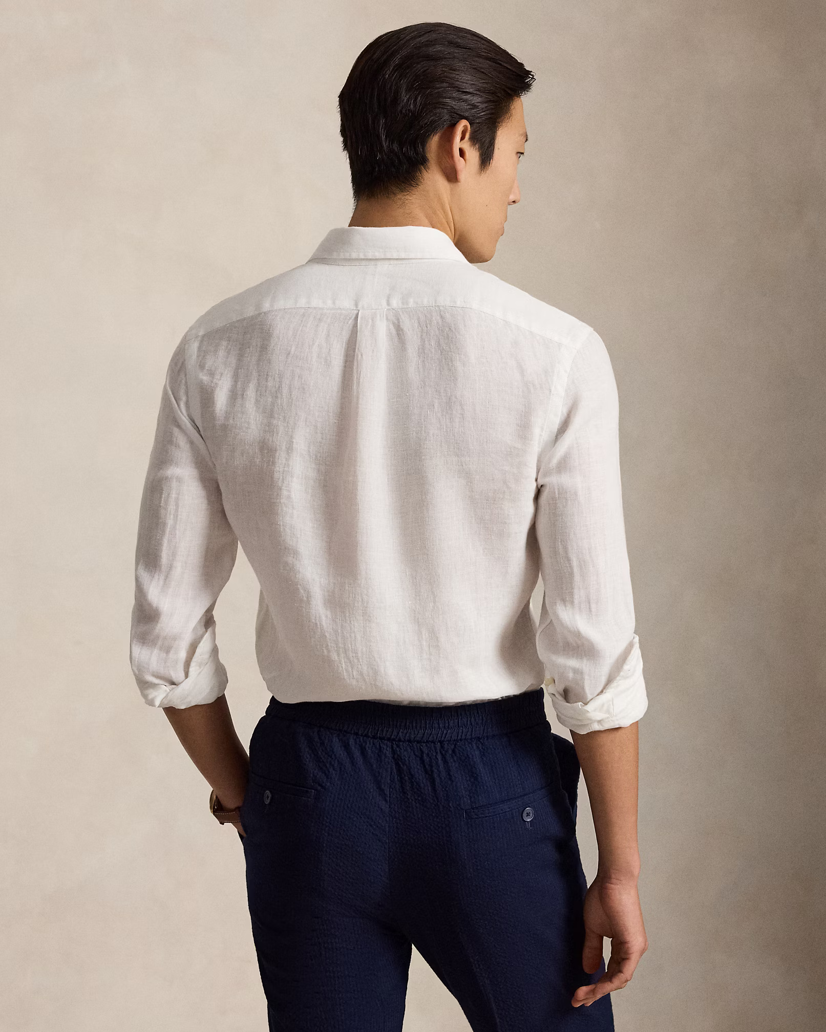 POLO RALPH LAUREN - Slim Fit Linen Shirt
