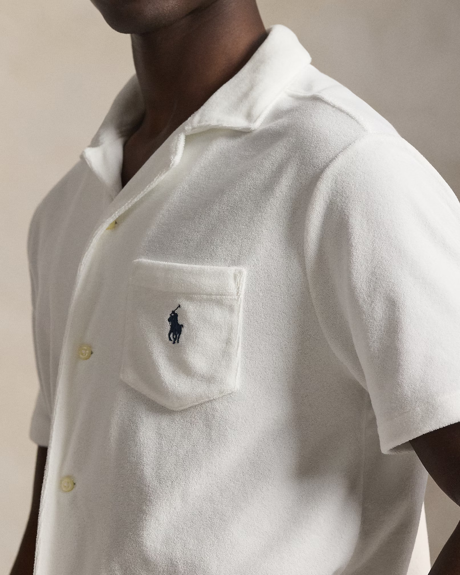 POLO RALPH LAUREN - Custom Slim Fit Terry Camp Shirt
