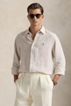 Custom Fit Striped Linen Shirt