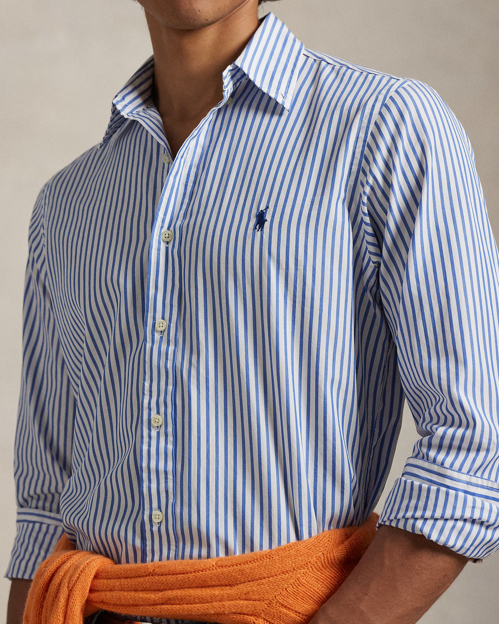 POLO RALPH LAUREN - Custom Fit Striped Broadcloth Shirt