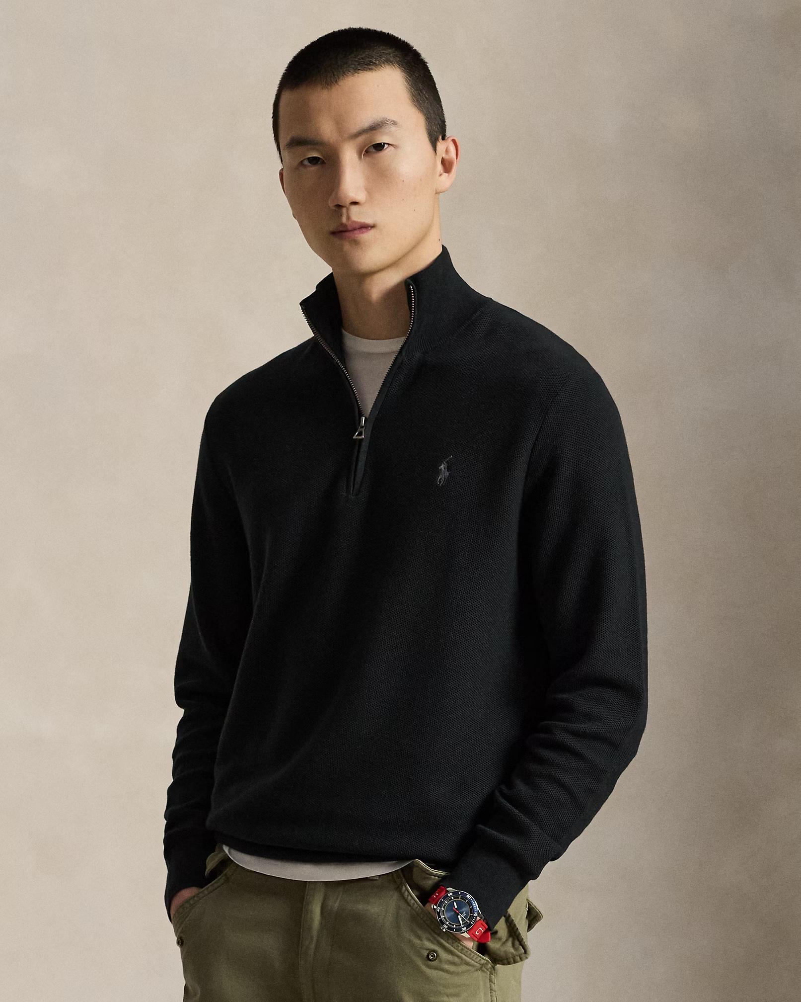 POLO RALPH LAUREN - Cotton Sweater Half Zip