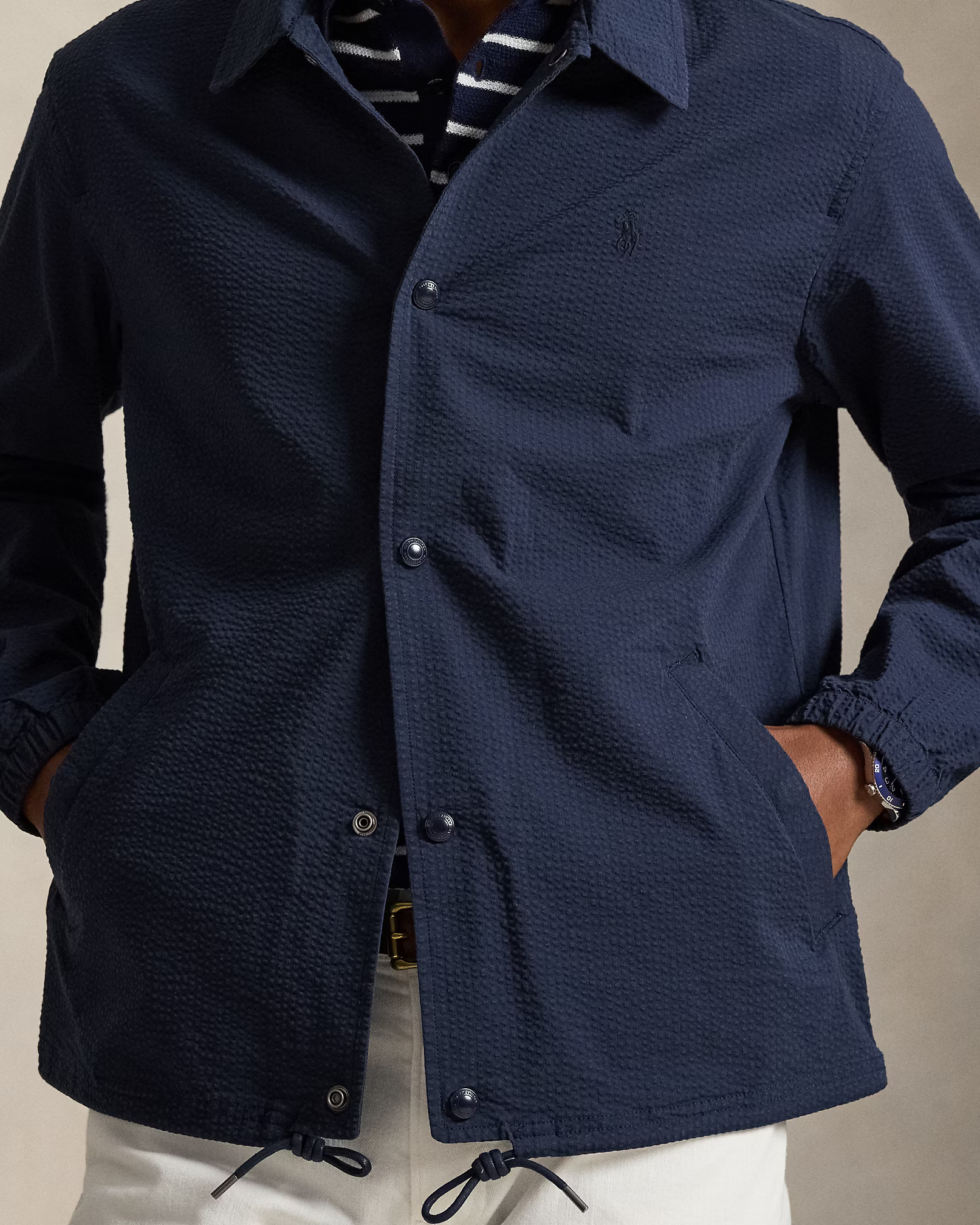 POLO RALPH LAUREN - Seersucker Coach’s Jacket