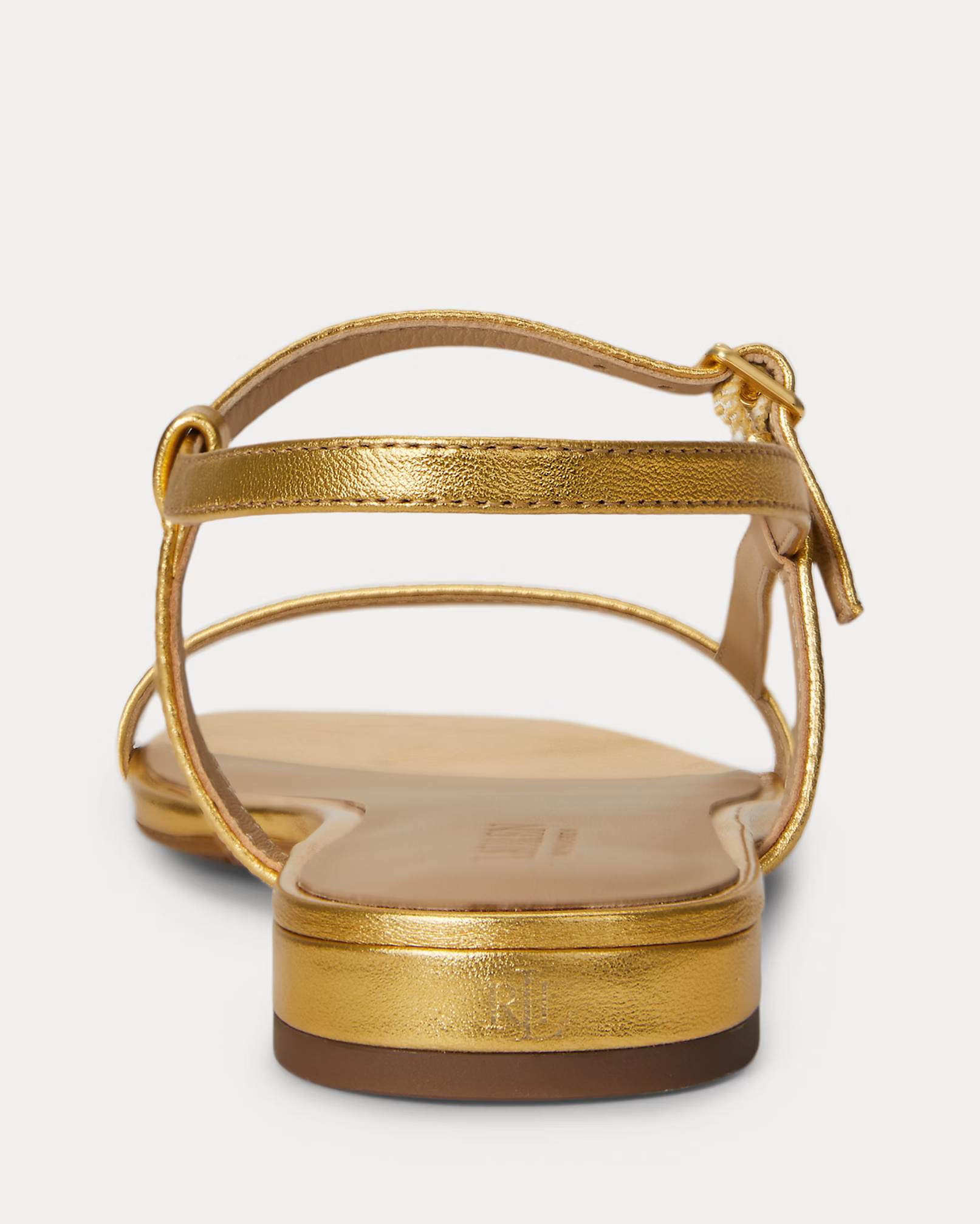 LAUREN RALPH LAUREN - Lainee Metallic Nappa Leather Sandal