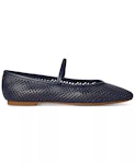 Jayna Perforated Suede Mary Jane Flat