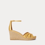 Nellie Metallic Nappa Leather Espadrille