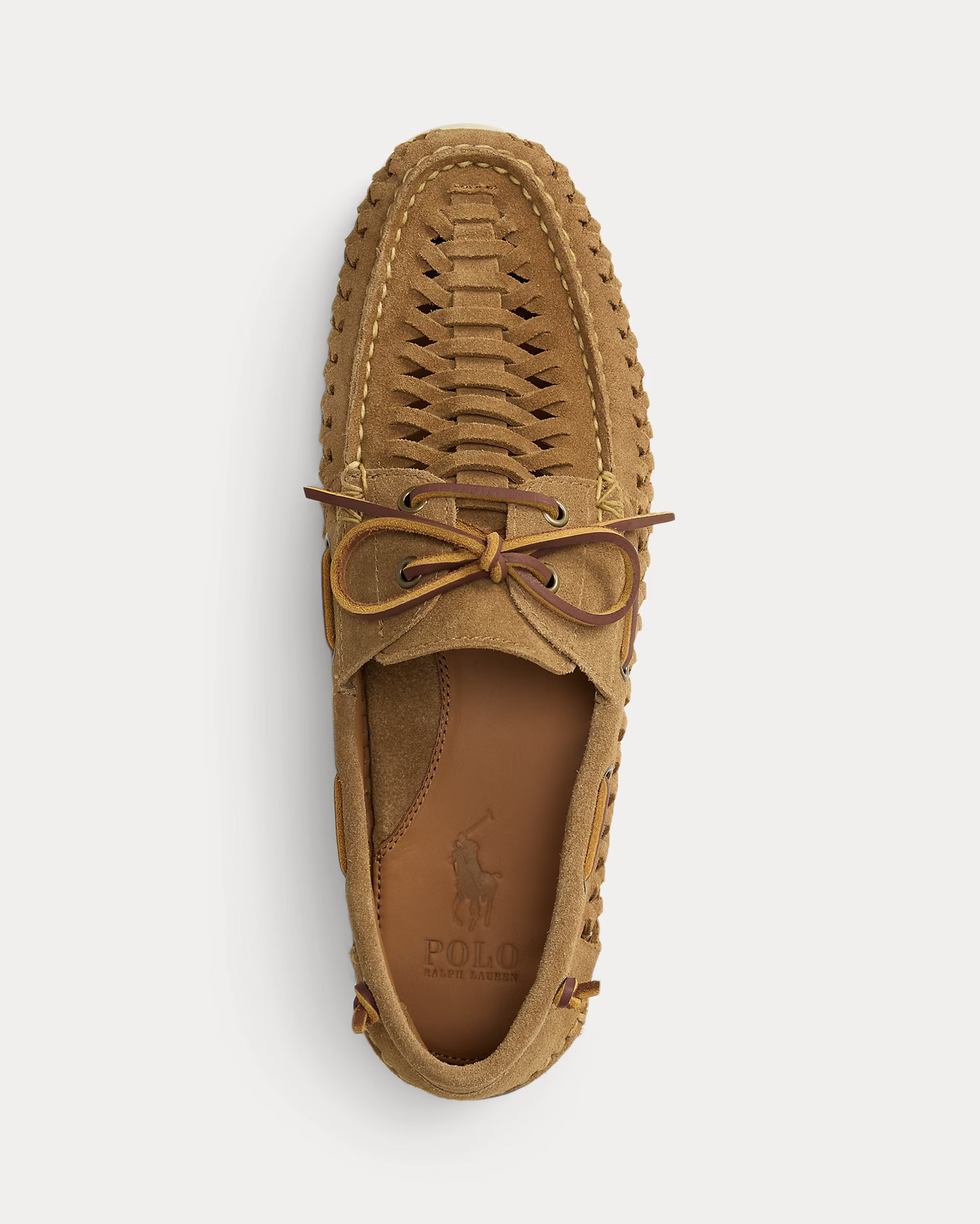 POLO RALPH LAUREN - Merton Woven Suede Boat Shoe