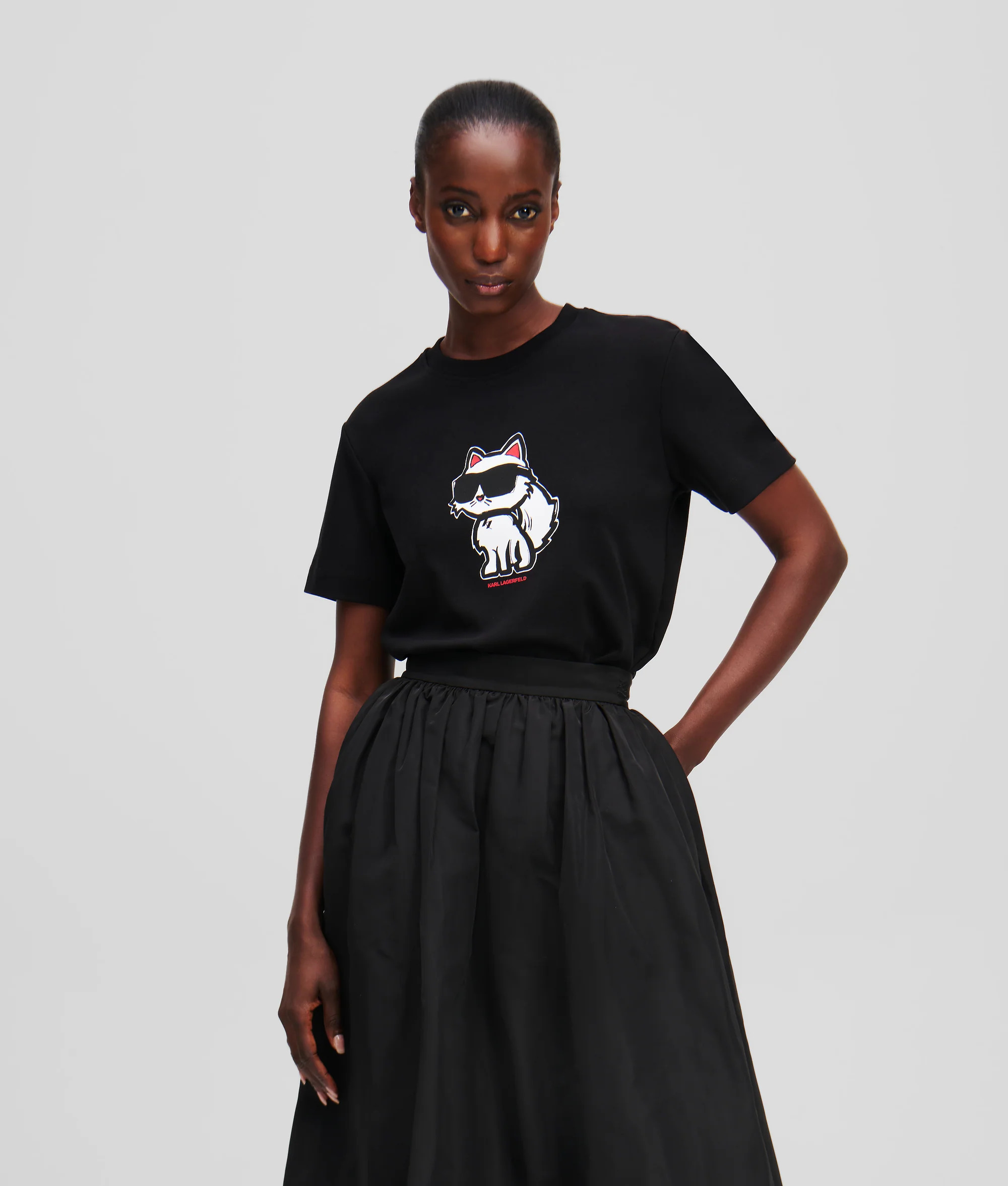 KARL LAGERFELD - Ikon Sketch Choupette T-shirt
