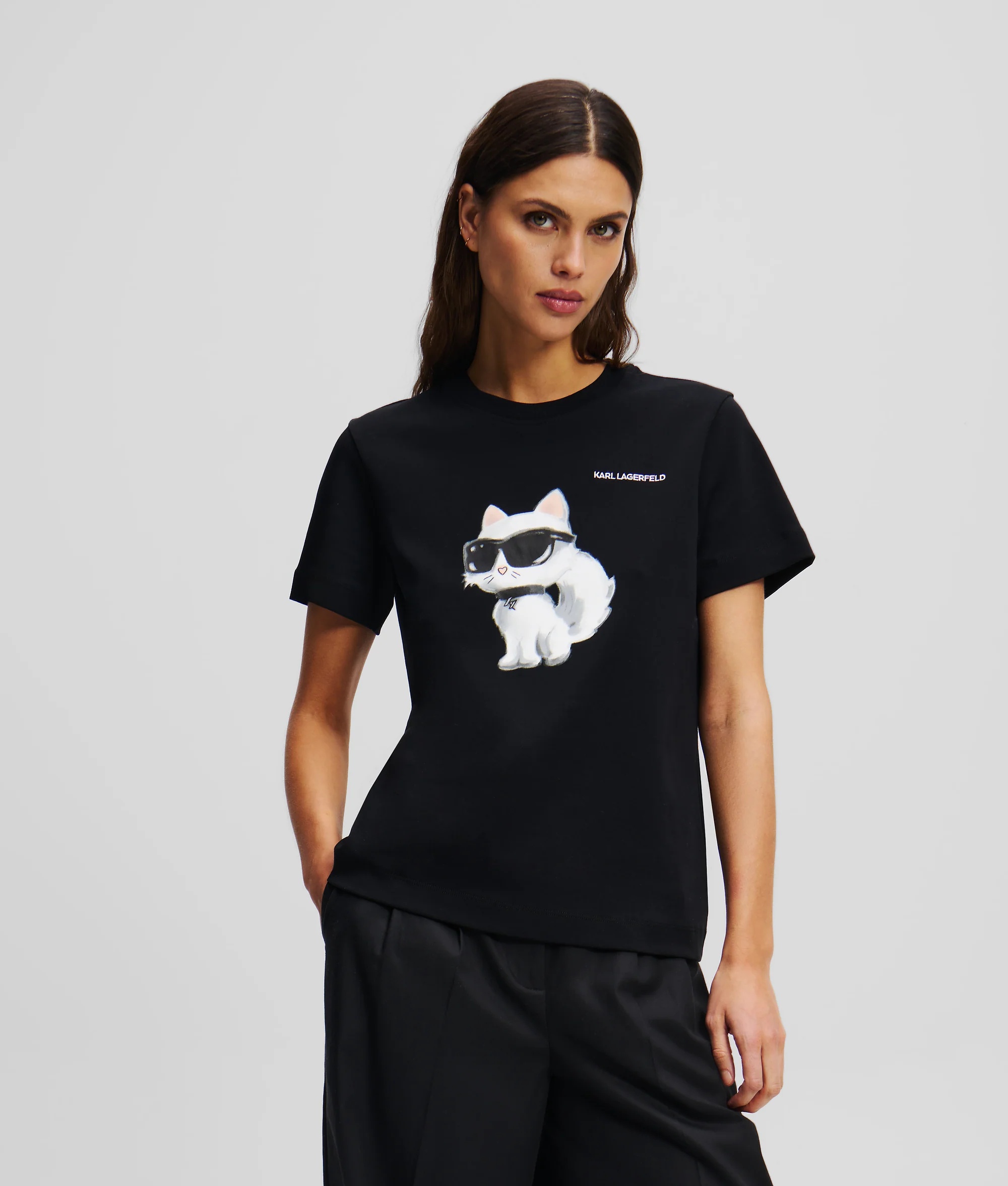 KARL LAGERFELD - Ikon Aquarelle T-Shirt