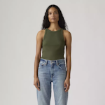 Essential Racer Tank Greens