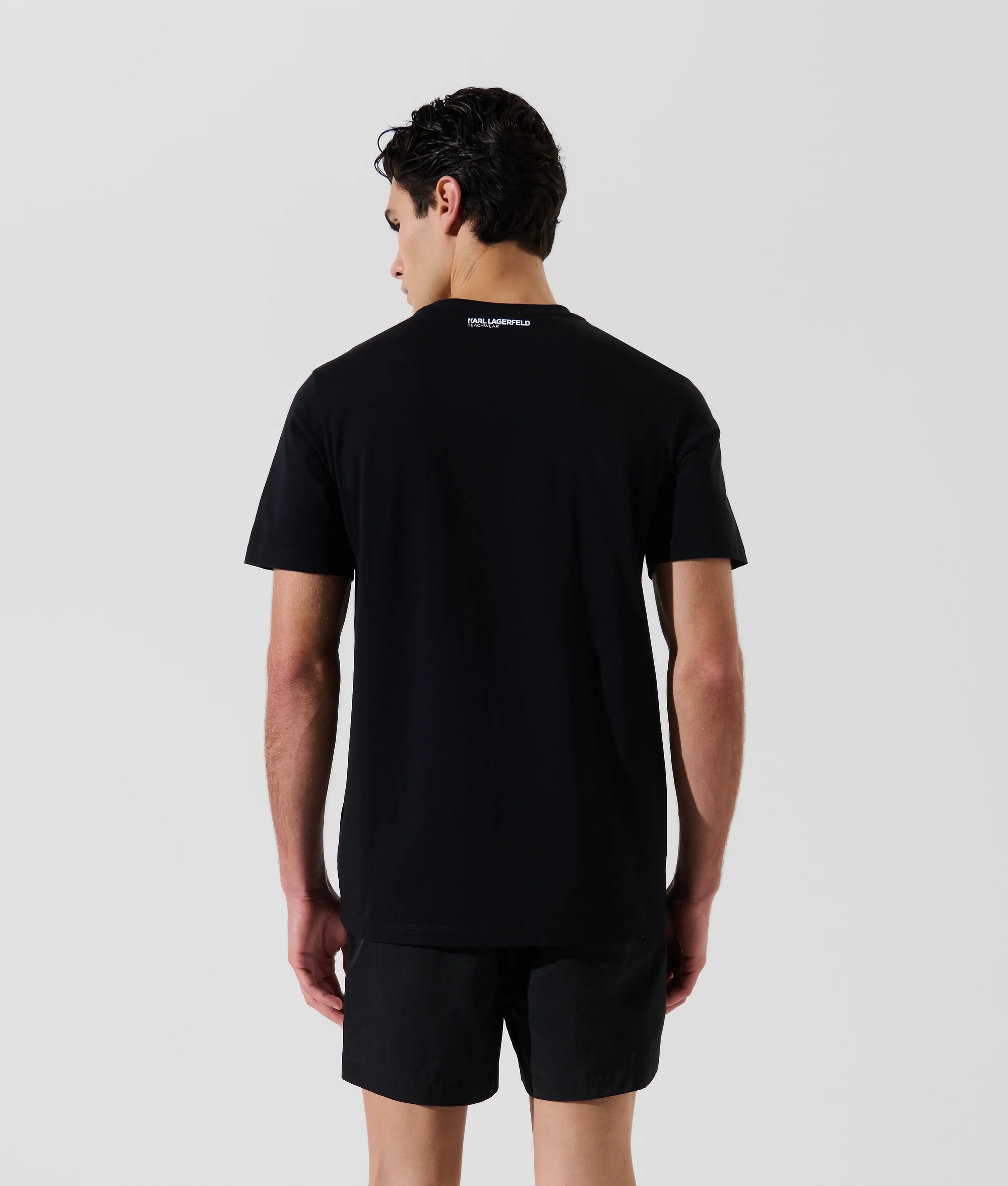 KARL LAGERFELD - Elongated Logo Graphic Tee