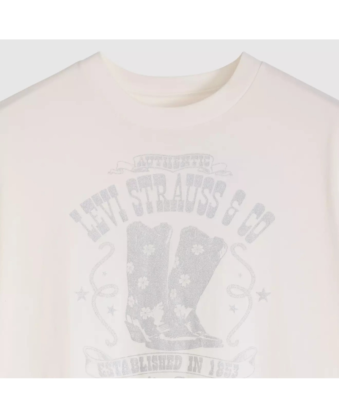 LEVI'S - Graphic Short Stack Tee Whites