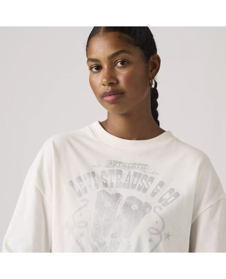 LEVI'S - Graphic Short Stack Tee Whites