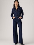 Western Jumpsuit Dark Indigo Flat Finish