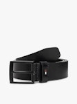 Flag Square Buckle Leather Belt