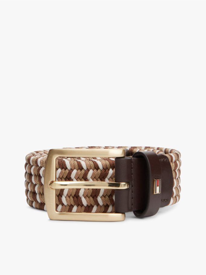 TOMMY HILFIGER - Denton Buckle Braided Elastic Belt