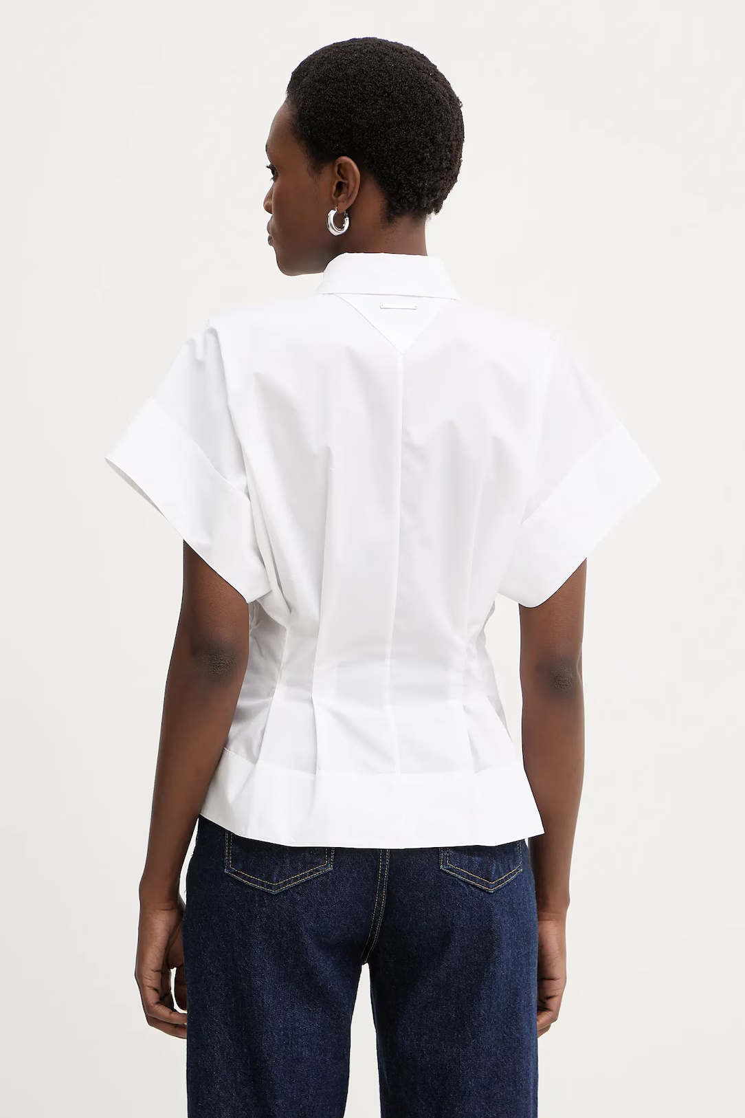 KARL LAGERFELD - Metal Detail Poplin Shirt