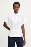 Metal Detail Poplin Shirt