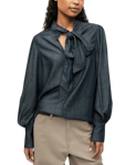 Fluid Denim Blouse