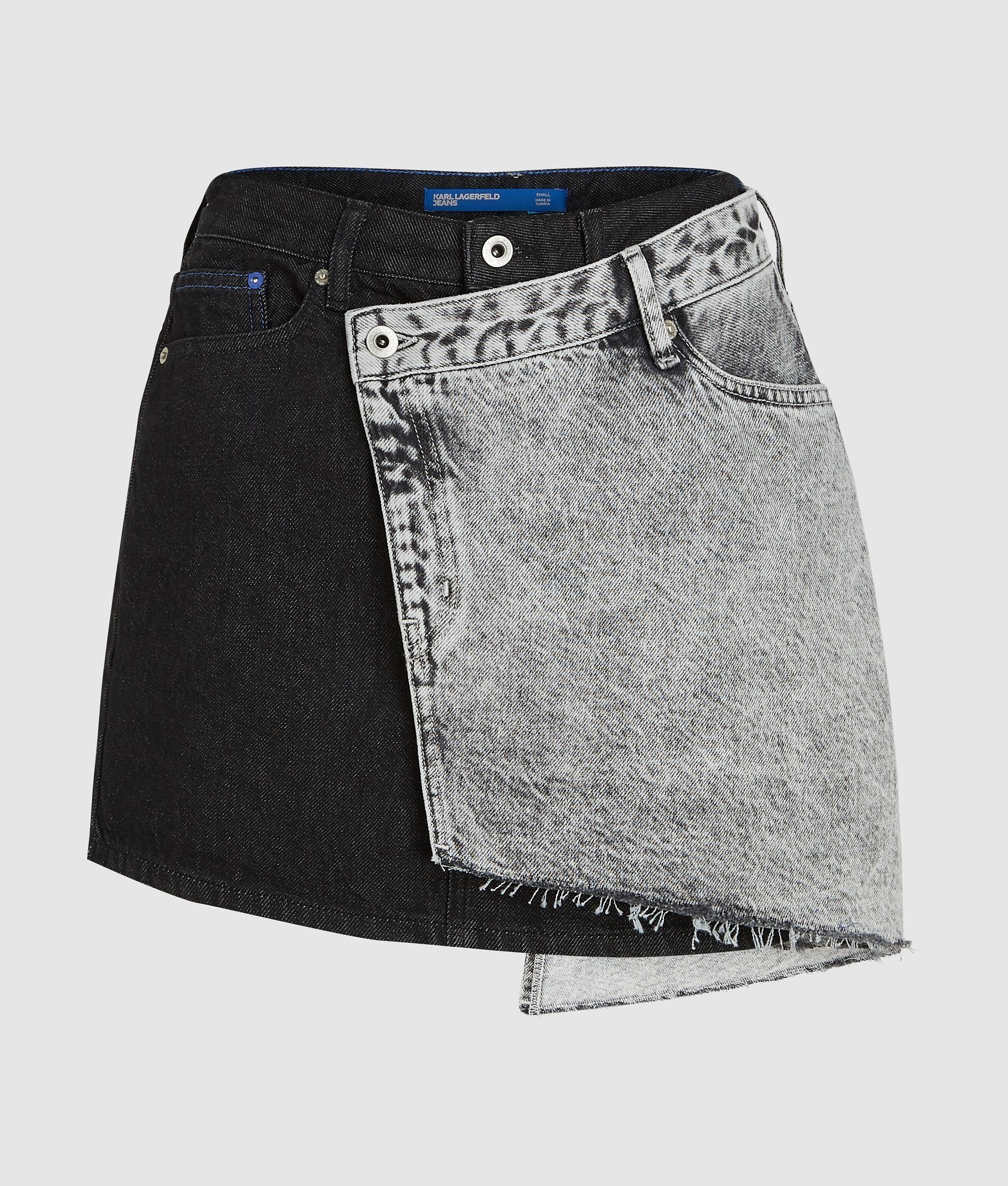 KARL LAGERFELD JEANS - Contrast Denim Mini Skirt