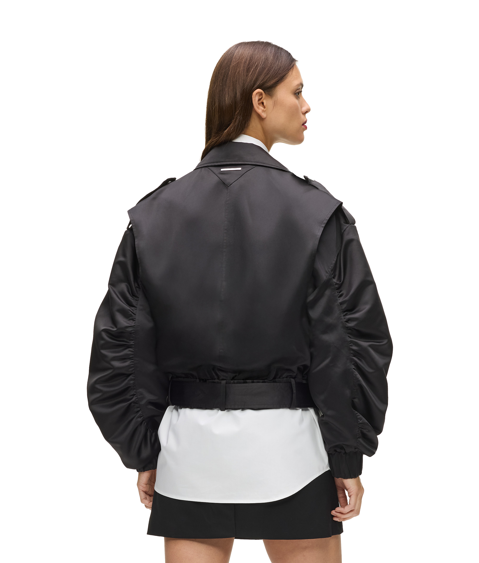 KARL LAGERFELD - Biker Satin Bomber