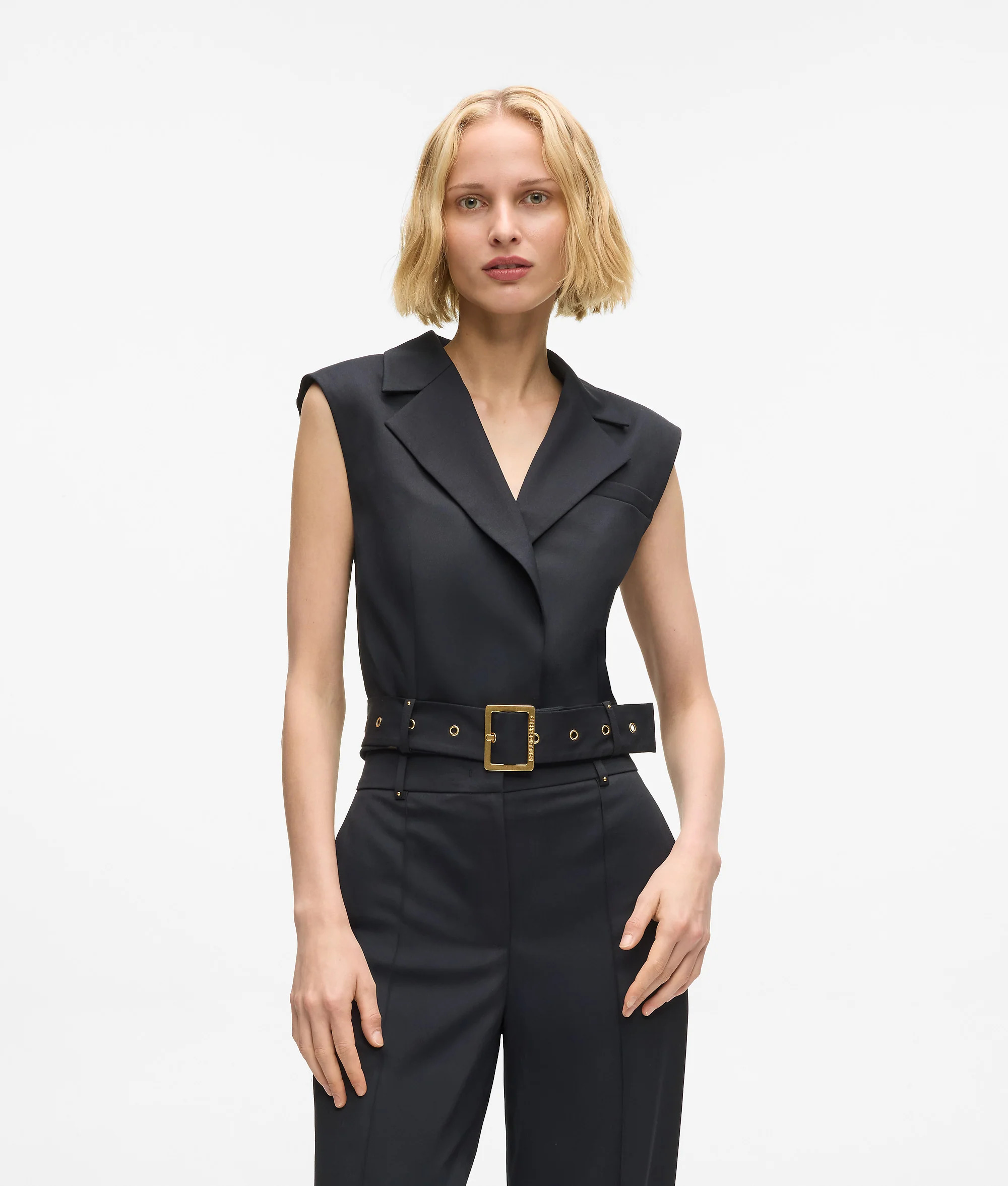 KARL LAGERFELD - Mini Stud Detail Gilet
