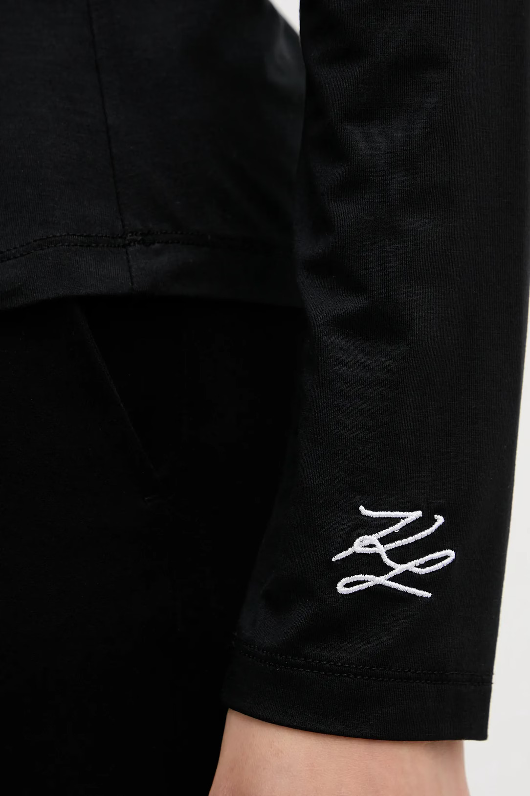 KARL LAGERFELD - Elegant Long Sleeved Top