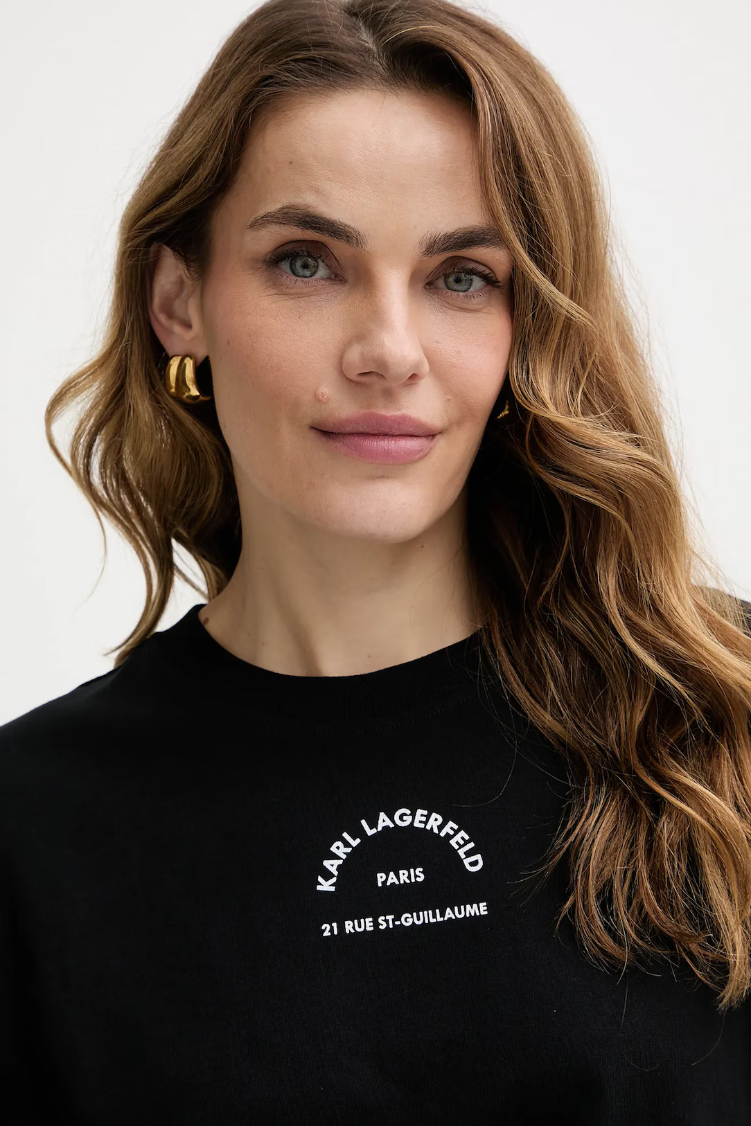 KARL LAGERFELD - Glitter Relaxed Tshirt