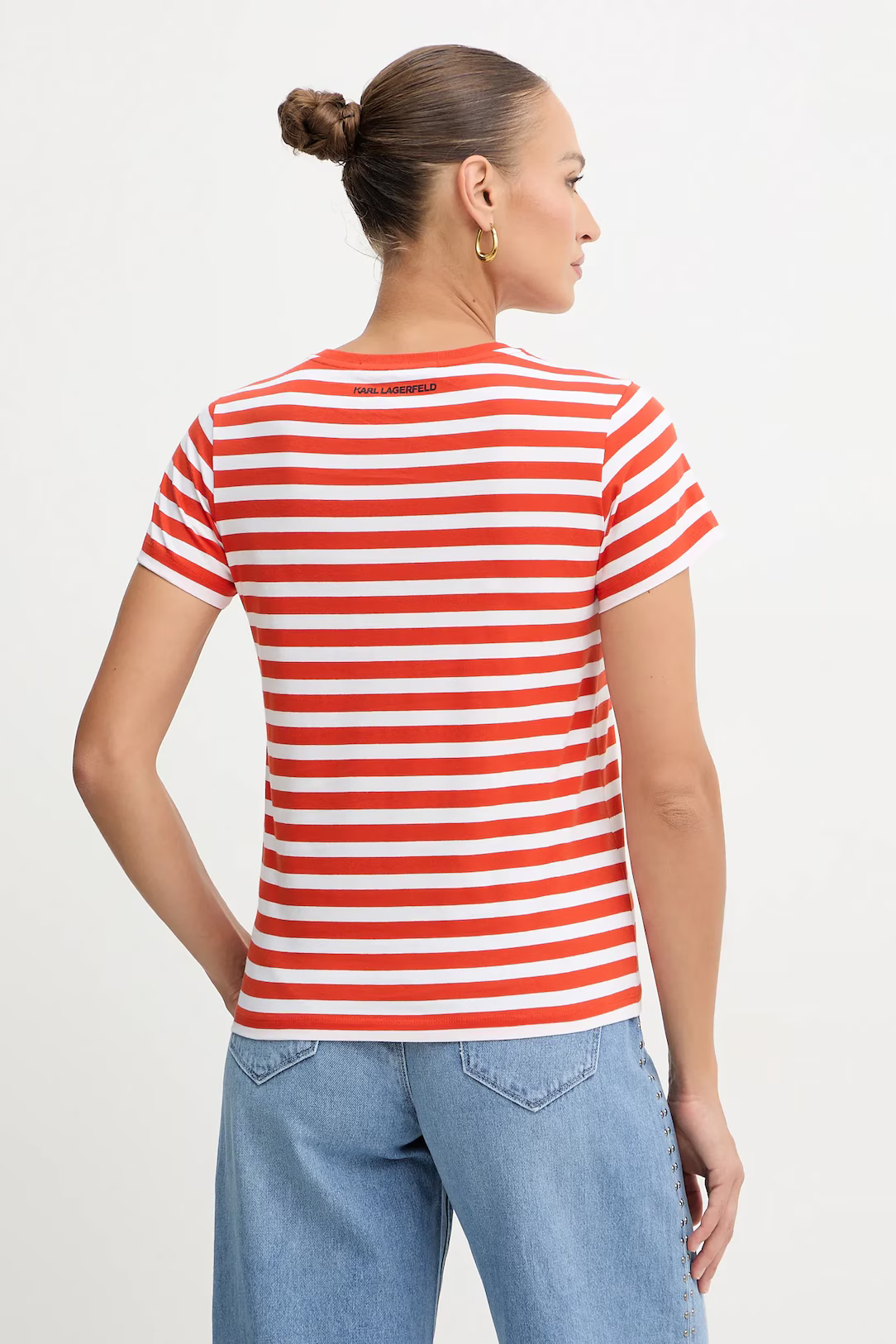 KARL LAGERFELD - Ikon Stripe T-shirt