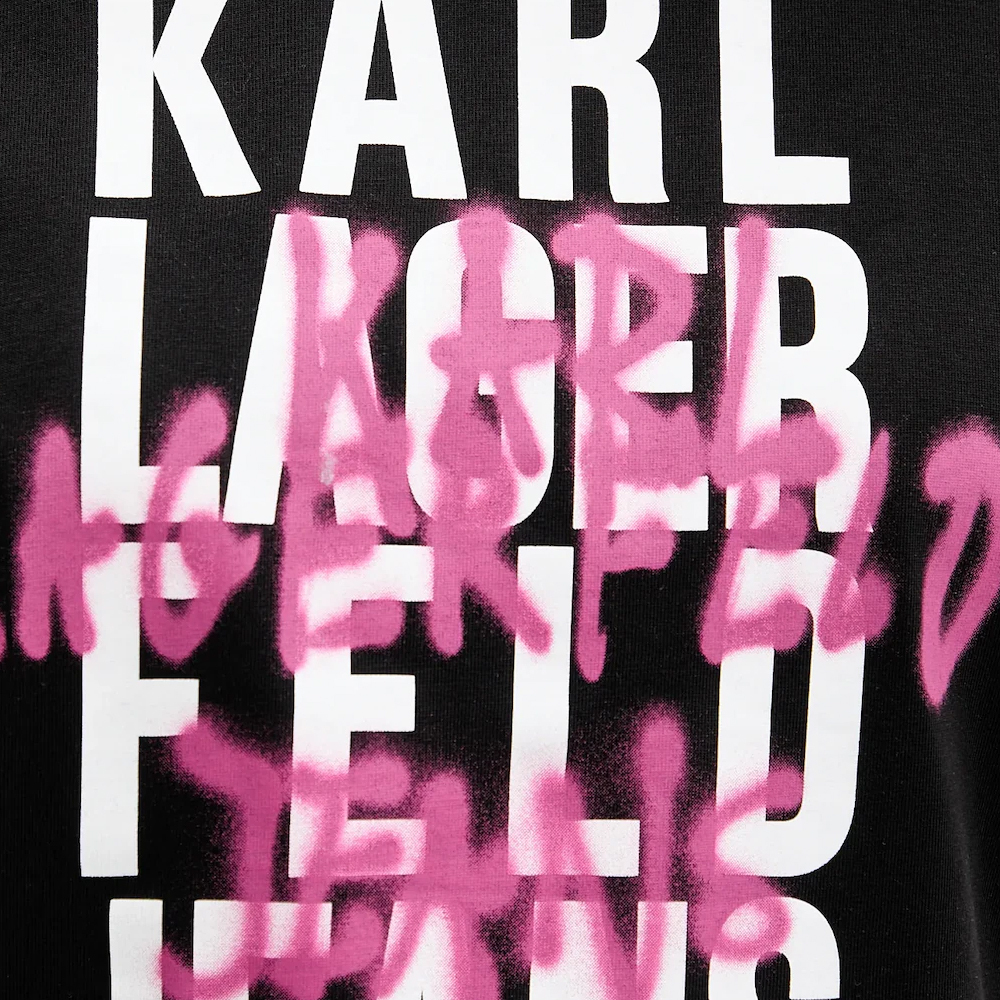 KARL LAGERFELD JEANS - Graffiti Logo Tshirt