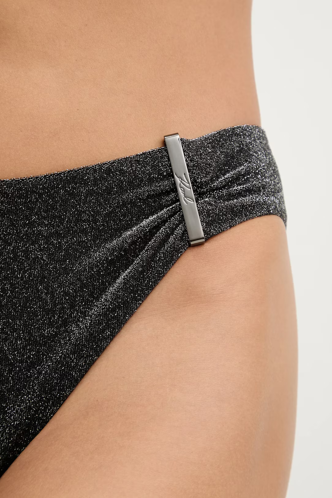 KARL LAGERFELD - Signature Lurex Cheeky Bottom
