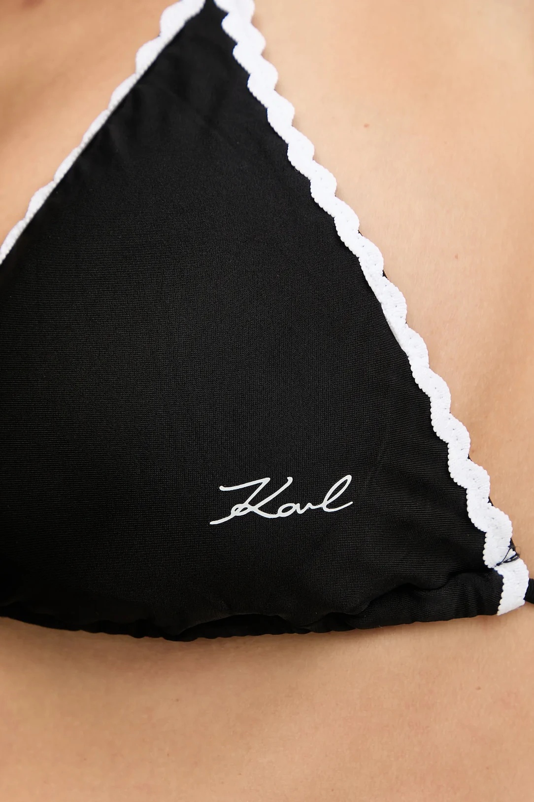 KARL LAGERFELD - Signature Scallop Triangle Top