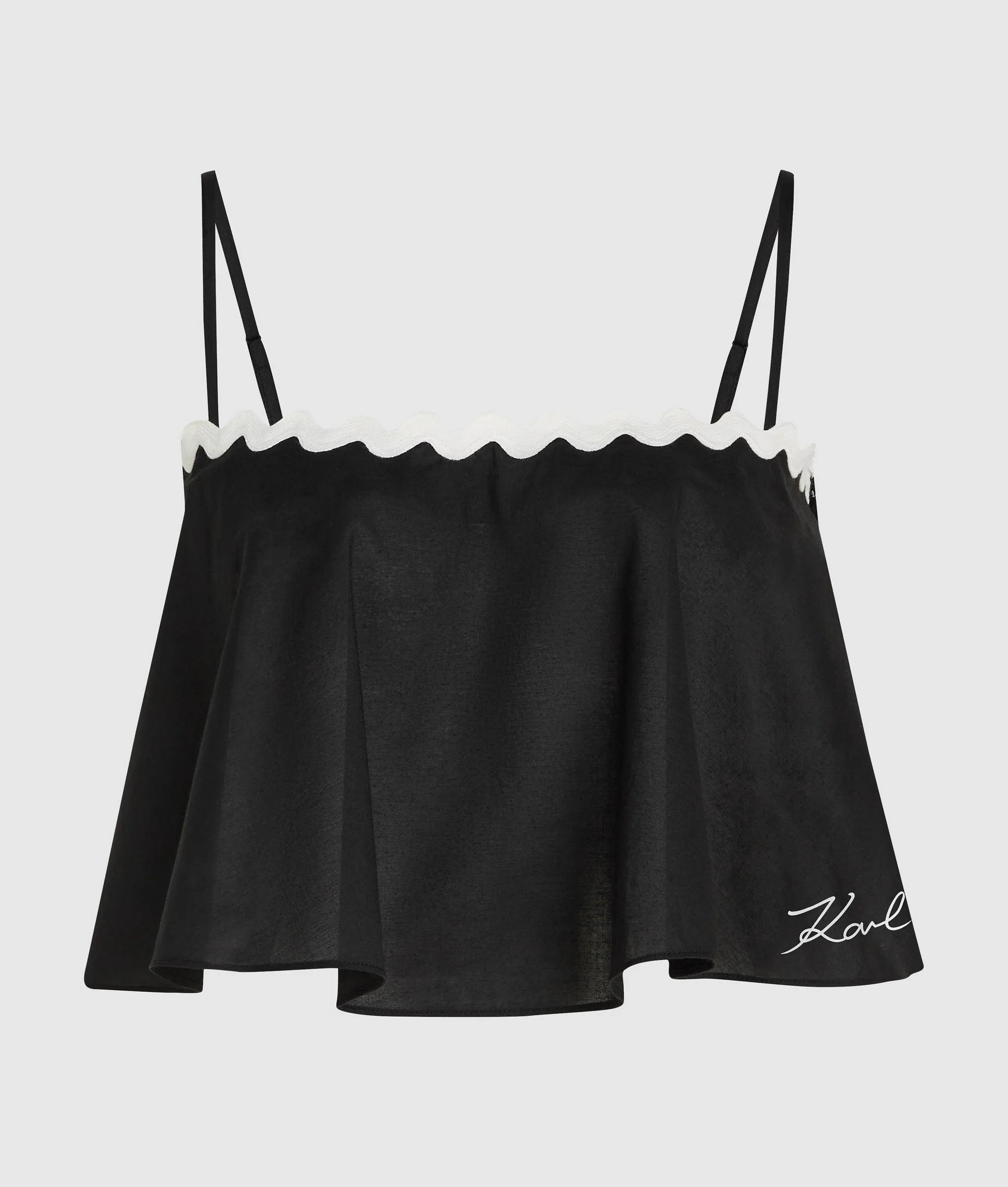 KARL LAGERFELD - Signature Scallop Beach Top