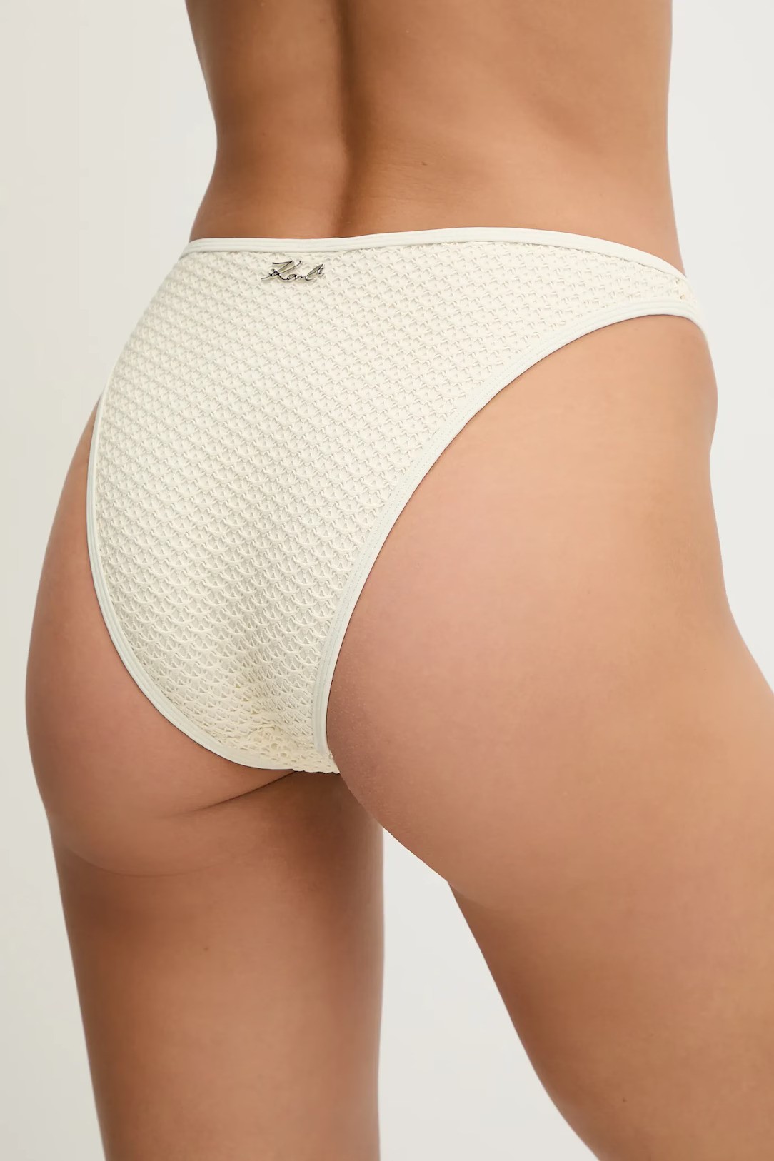 KARL LAGERFELD - Crochet High Leg Cheeky W Ring