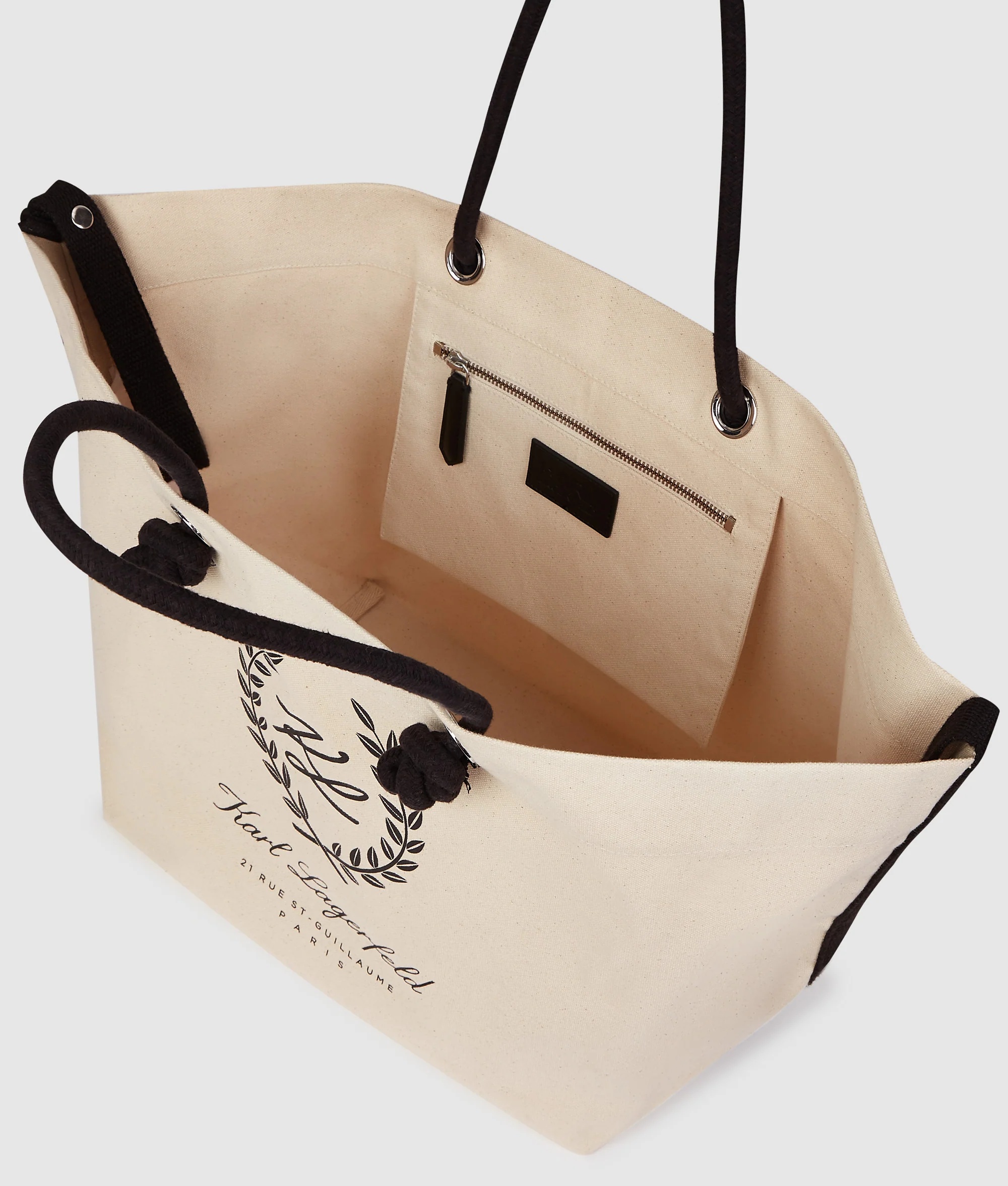 KARL LAGERFELD - Hotel Karl Crest Canvas Bag