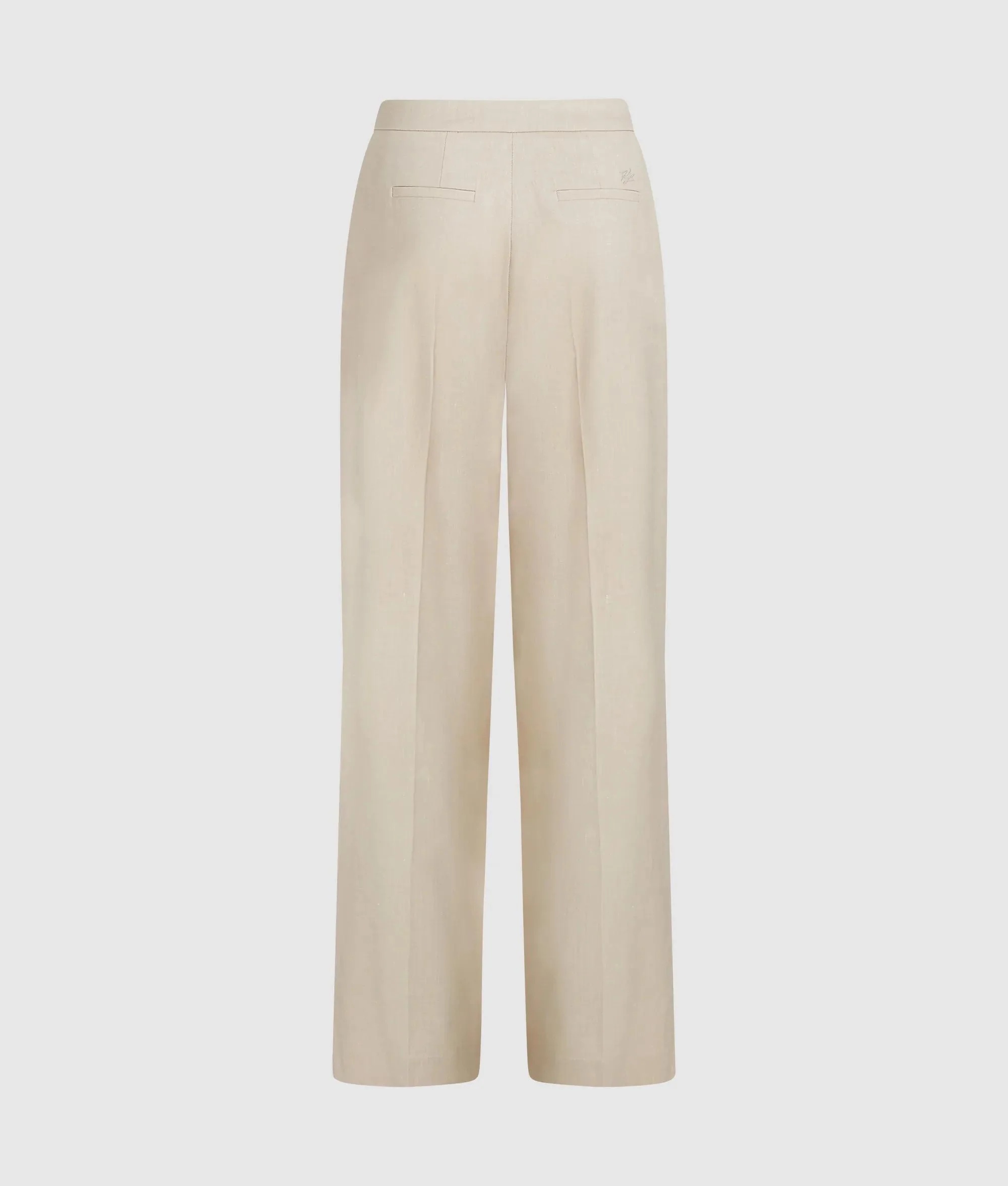 KARL LAGERFELD - Wide Leg Linen Blend Pants