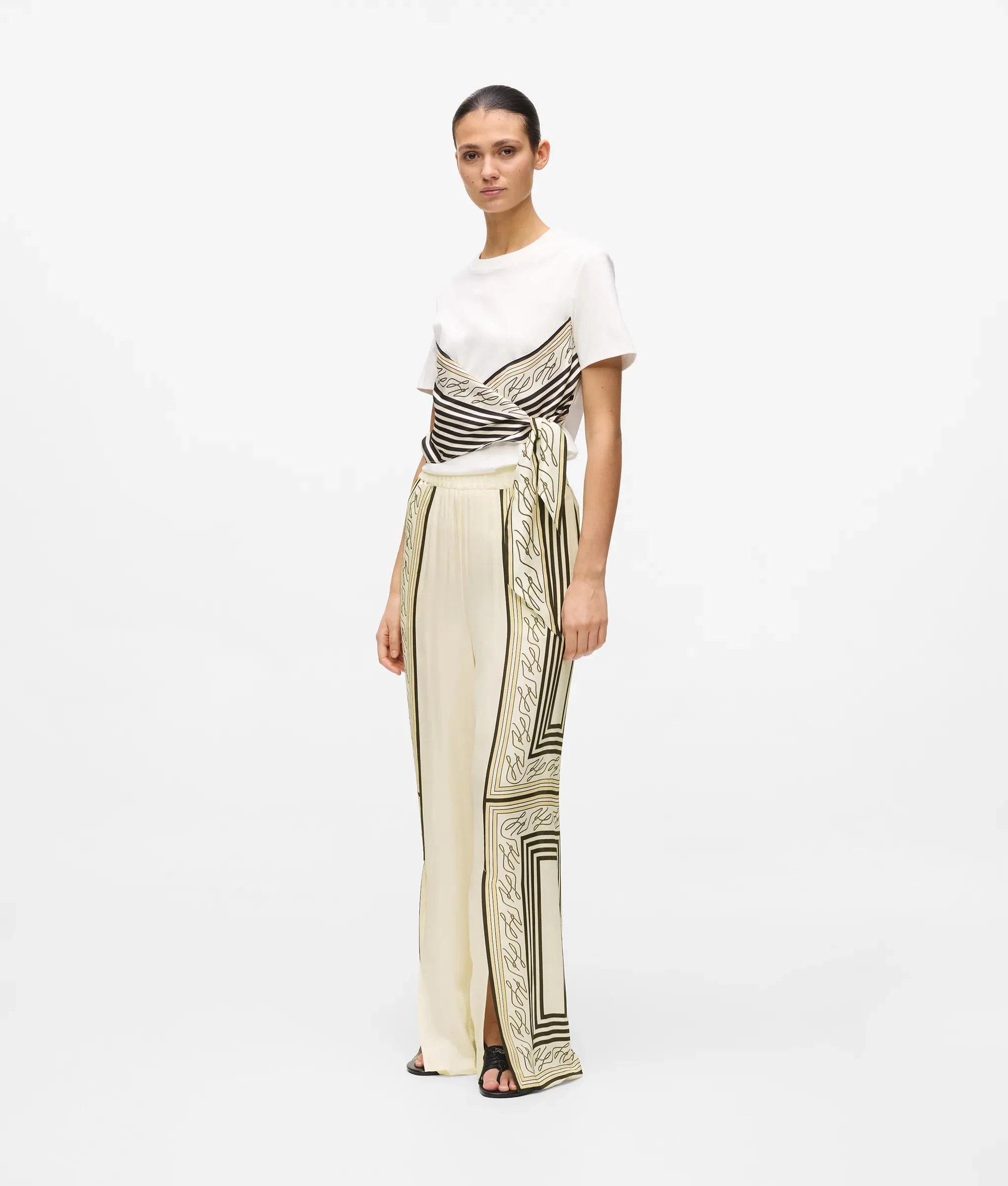 KARL LAGERFELD - Scarf Print Pyjama Pants