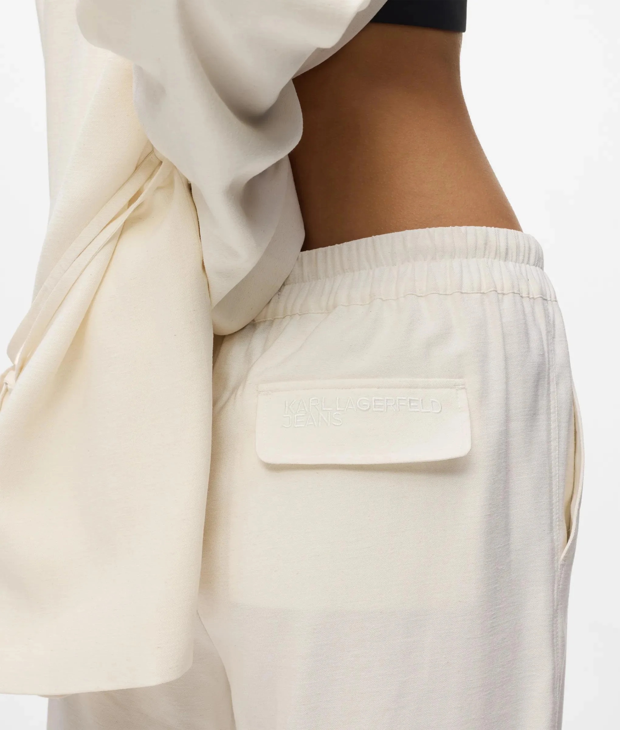 KARL LAGERFELD JEANS - Linen Blend Bermuda Shorts