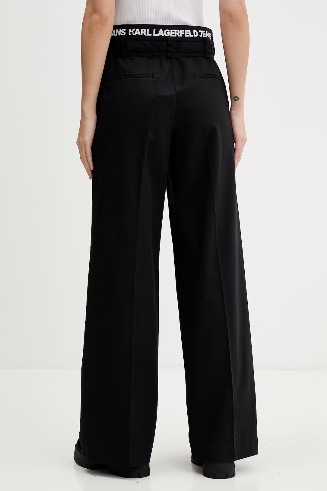 KARL LAGERFELD JEANS - Pleated Logo Pant