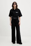 Pleated Logo Pant