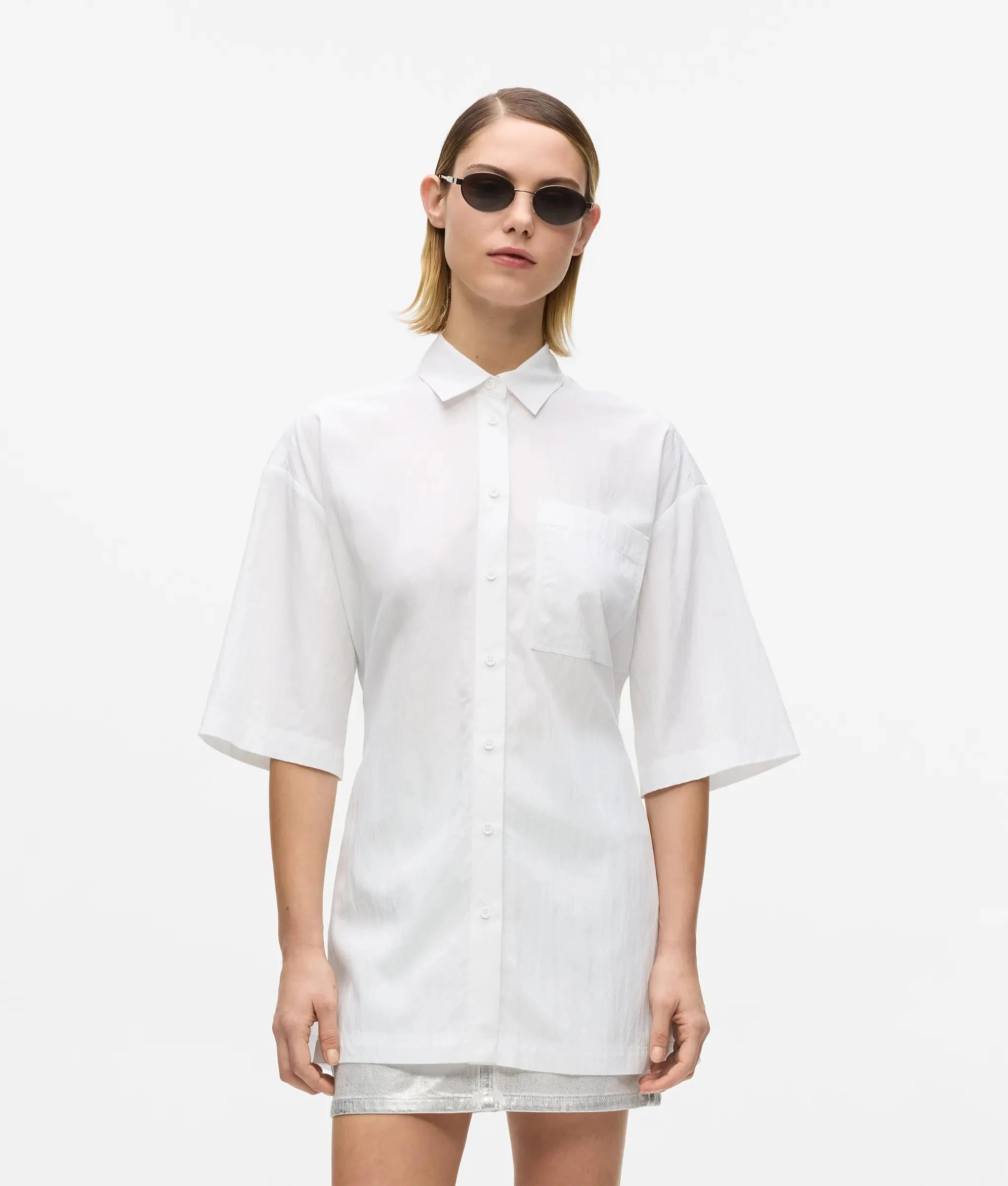 KARL LAGERFELD JEANS - Short Sleeved Tie Waist Shirt