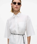 Short Sleeved Tie Waist Shirt