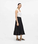 Satin Pleated Skirt